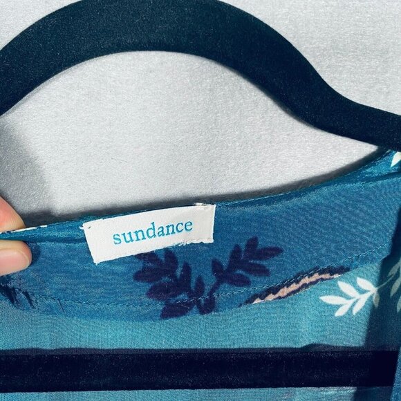 Sundance Dress Womens S Multicolor Rayon Floral Faux Wrap Pullover Midi - Picture 5 of 14